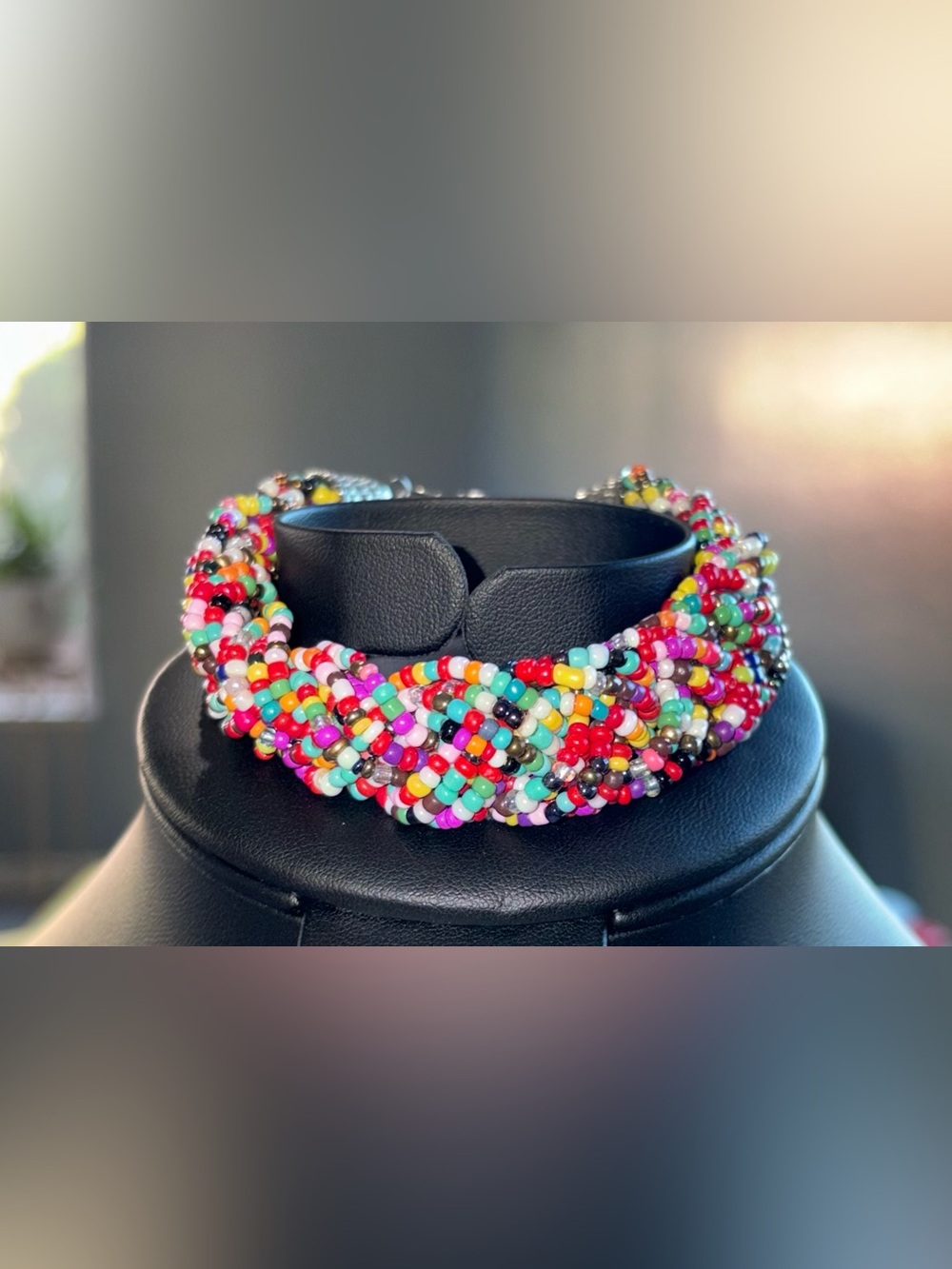 Colorful Seed Bead Multistrand Bracelet
